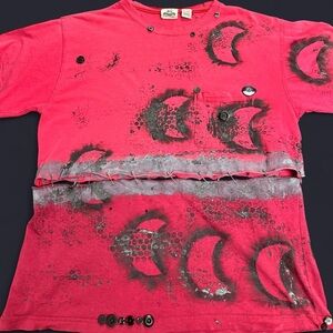 Van Heusen Pink and Black Graphic Tee